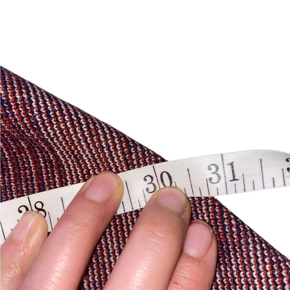 Vintage Classic Creations California Boho western Fringe Knit Poncho shawl Blue - Picture 10 of 11